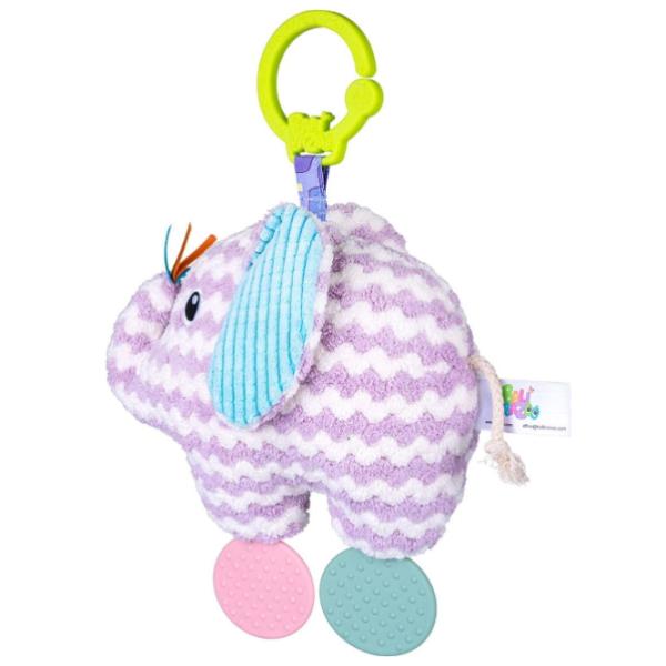 Jucărie pentru pătuțuri și cărucioare BaliBazoo Knit Elephant 80425 0+/ Purple photo 2 Jucărie pentru pătuțuri și cărucioare BaliBazoo Knit Elephant 80425 0+/ Purple photo 2