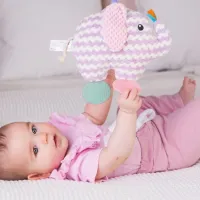 Jucărie pentru pătuțuri și cărucioare BaliBazoo Knit Elephant 80425 0+/ Purple photo 5