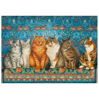 Пазл 2D CubicFun Cat Aristocracy 9+/ Количество деталей: 500 photo 2