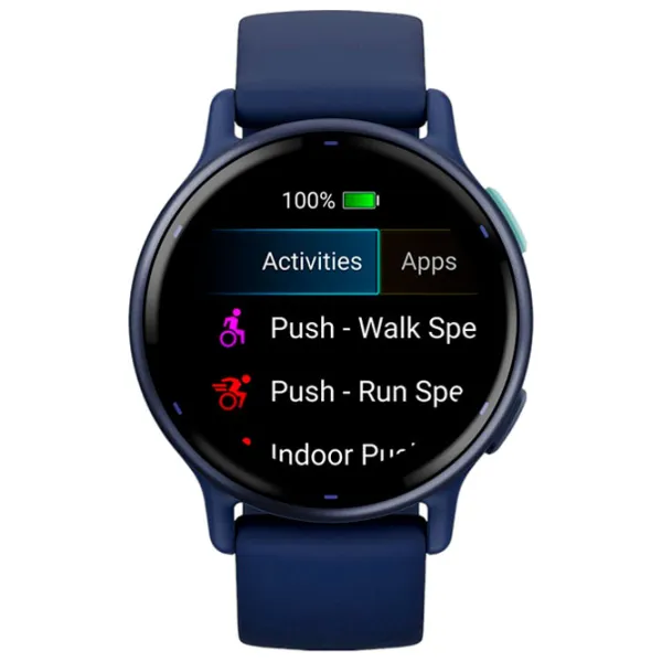 Умные часы Garmin Vivoactive 5 1.2"/ 42.2 мм/ Темно-синий - Navy/ 010-02862-12 photo 2