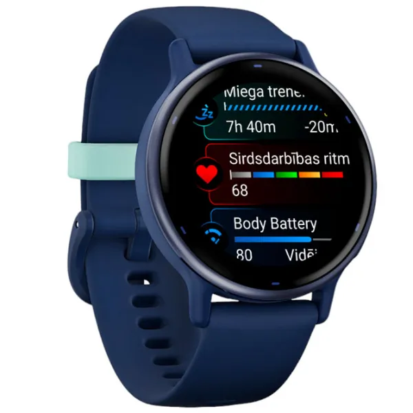 Умные часы Garmin Vivoactive 5 1.2"/ 42.2 мм/ Темно-синий - Navy/ 010-02862-12 photo 3