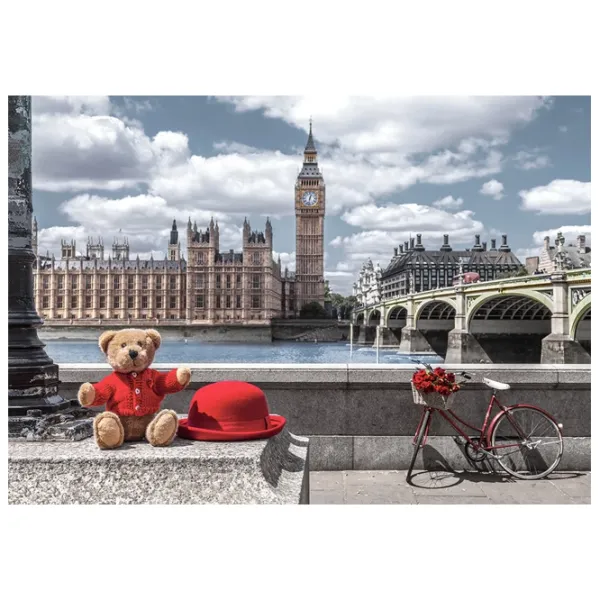 Puzzle 2D Castorland Little Journey to London 9+/ Numărul de piese: 500 photo 2