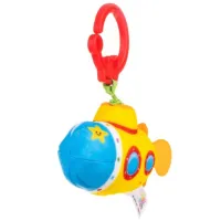 Jucărie pentru pătuțuri și cărucioare BaliBazoo Vibrative Submarine 80749 0+/ Yellow photo 3