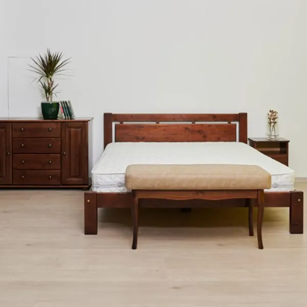 Кровать Mobicasa L-210 120 x 200 см/ Дерево/ Коричневый photo 4 Кровать Mobicasa L-210 120 x 200 см/ Дерево/ Коричневый photo 4