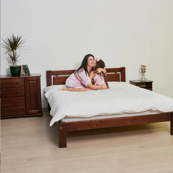 Кровать Mobicasa L-210 120 x 200 см/ Дерево/ Коричневый photo 5 Кровать Mobicasa L-210 120 x 200 см/ Дерево/ Коричневый photo 5