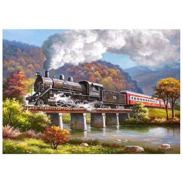 Puzzle 2D Castorland Iron Horse 9+/ Numărul de piese: 500 photo 2