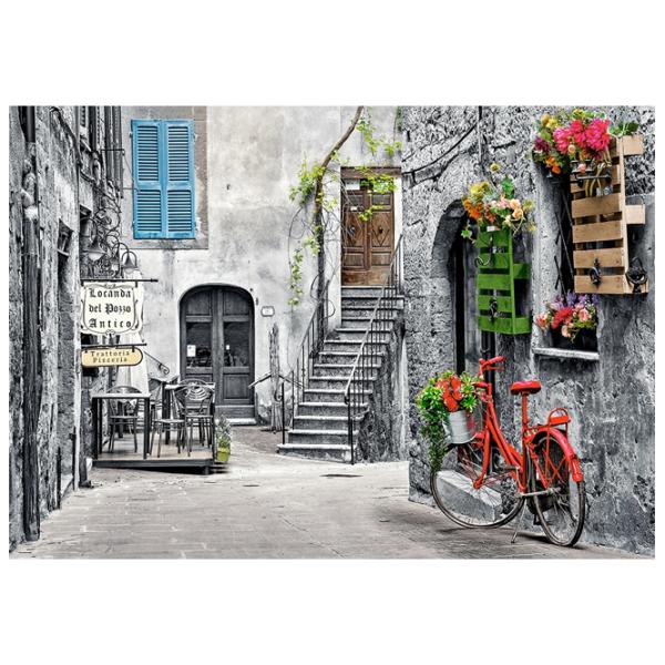 Пазл 2D Castorland Charming Alley Whit Red Bicycle 9+/ Количество деталей: 500 photo 2