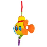 Jucărie pentru pătuțuri și cărucioare BaliBazoo Music Box Submarine 88562 0+/ Yellow photo 2