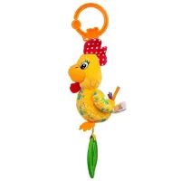 Jucărie pentru pătuțuri și cărucioare BaliBazoo Rooster Ritch 84022 0+/ Yellow photo 2