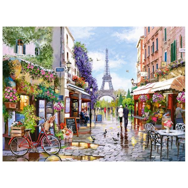Puzzle 2D Castorland Flowering Paris 9+/ Numărul de piese: 1000 photo 2