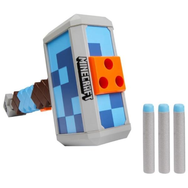 Игрушечный автомат Hasbro Nerf Minecraft Stormlander F4416 8+/ Стрел/ Коричневый photo 2 Игрушечный автомат Hasbro Nerf Minecraft Stormlander F4416 8+/ Стрел/ Коричневый photo 2