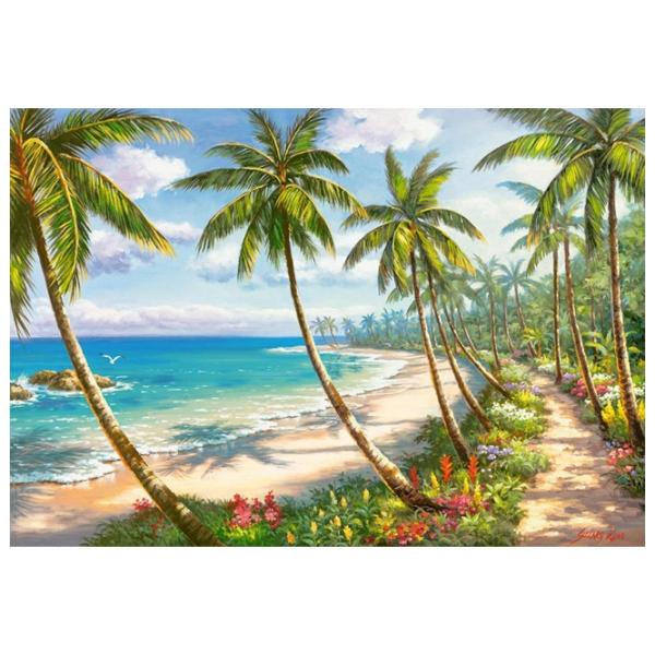Puzzle 2D Castorland Pathway To Paradise 9+/ Numărul de piese: 1000 photo 2