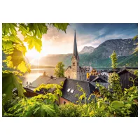 Puzzle 2D Castorland Postcard From Hallstatt 9+/ Numărul de piese: 1000 photo 2
