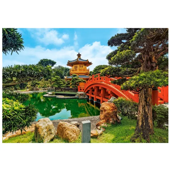Puzzle 2D Castorland Nan Lian Garden (Hongkong) 9+/ Numărul de piese: 1000 photo 2