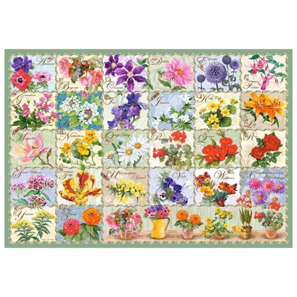 Пазл 2D Castorland Vintage Floral 9+/ Количество деталей: 1000 photo 2