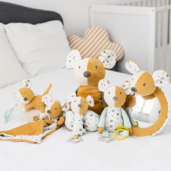 Jucărie moale Canpol Babies Mouse 77/ 204 0+/ White photo 4