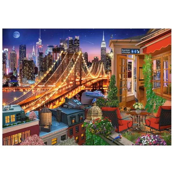Пазл 2D Castorland Brooklyn Bridge Lights 9+/ Количество деталей: 1000 photo 2