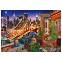 Puzzle 2D Castorland Brooklyn Bridge Lights 9+/ Numărul de piese: 1000 photo 2