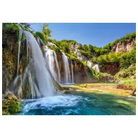 Puzzle 2D Castorland Land of the Falling Lakes 9+/ Numărul de piese: 1000 photo 2