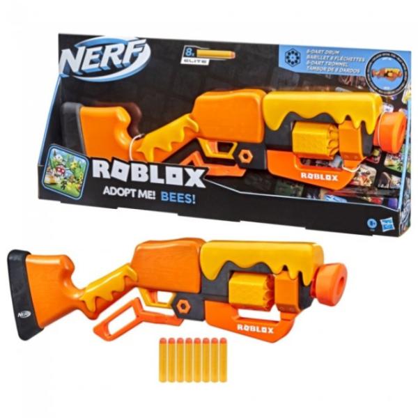 Игрушечный автомат Hasbro Nerf Roblox Adopt me! Bees! F2486 8+/ Стрел/ Оранжевый photo 2