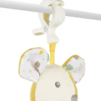 Jucărie pentru pătuțuri și cărucioare Canpol Babies Mouse 77/ 201 0+/ White photo 2