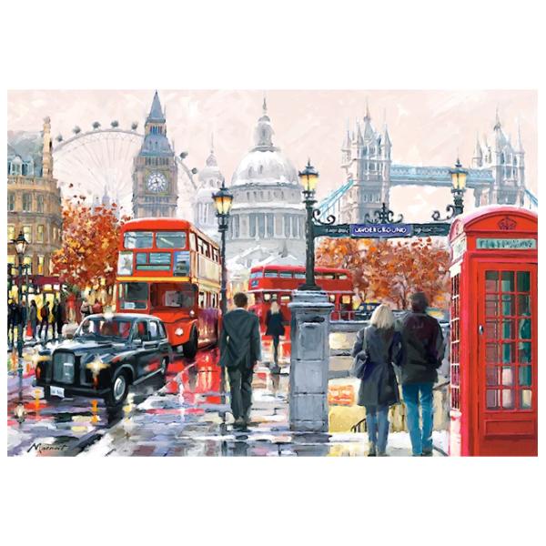 Puzzle 2D Castorland London Collage 9+/ Numărul de piese: 1000 photo 2