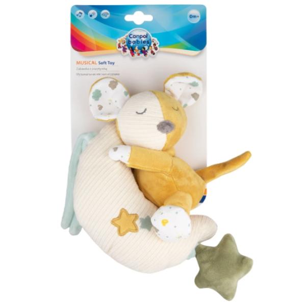 Jucărie moale Canpol Babies Mouse 77/ 202 0+/ White photo 2