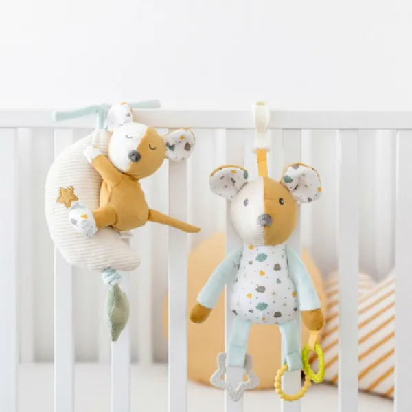 Jucărie moale Canpol Babies Mouse 77/ 202 0+/ White photo 4
