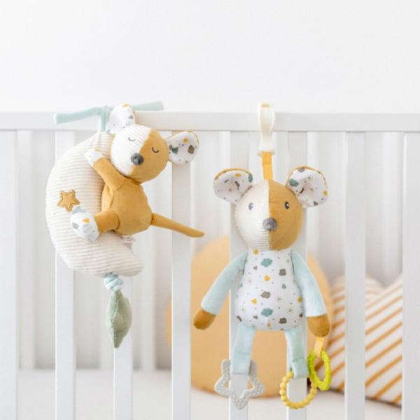 Jucărie moale Canpol Babies Mouse 77/ 202 0+/ White photo 4