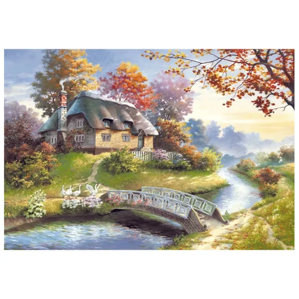 Puzzle 2D Castorland Cottage 9+/ Numărul de piese: 1500 photo 2
