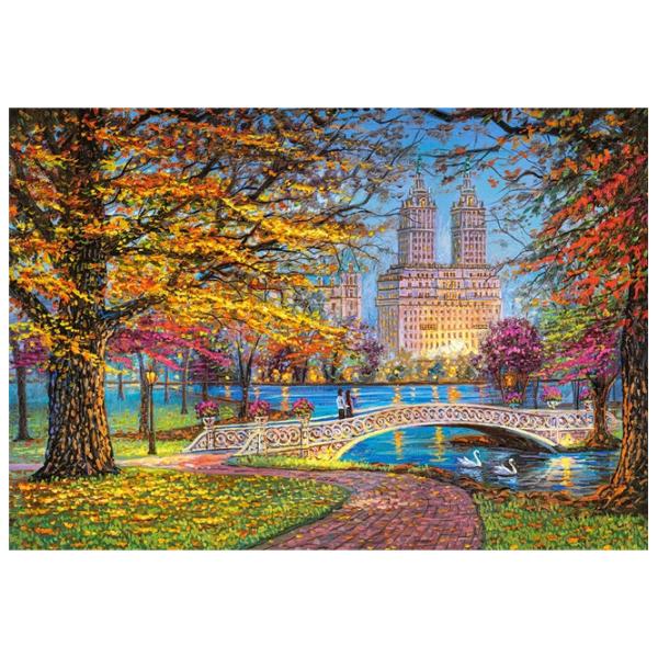 Puzzle 2D Castorland Autumn Stroll in Central Park 9+/ Numărul de piese: 1500 photo 2