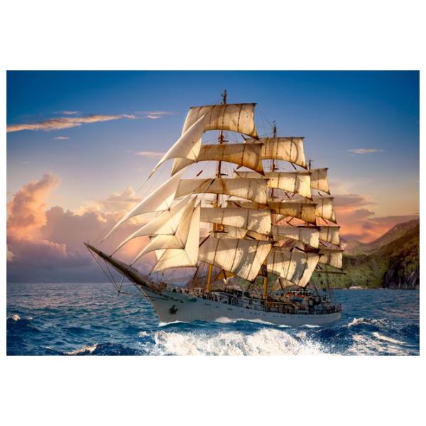 Puzzle 2D Castorland Sailing At Sunset 9+/ Numărul de piese: 1500 photo 2