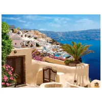 Puzzle 2D Castorland Santorini (Greece) 9+/ Numărul de piese: 2000 photo 2