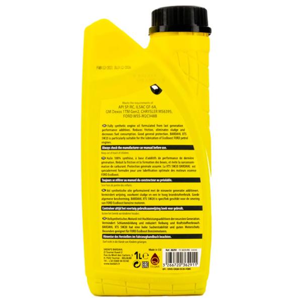 Ulei de motor Bardahl 5W20 XTS 5W-20 1 l sintetic photo 2