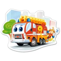 Puzzle 2D Castorland Maxi - Fire Engine 3+/ Numărul de piese: 12 photo 2