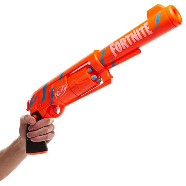 Игрушечный автомат Hasbro Nerf Fortnite 6-SH F2678 8+/ Стрел/ Оранжевый photo 2 Игрушечный автомат Hasbro Nerf Fortnite 6-SH F2678 8+/ Стрел/ Оранжевый photo 2