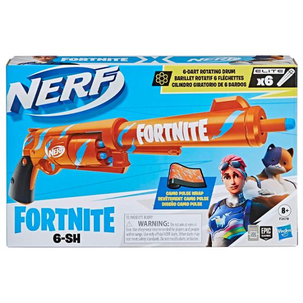 Игрушечный автомат Hasbro Nerf Fortnite 6-SH F2678 8+/ Стрел/ Оранжевый photo 6 Игрушечный автомат Hasbro Nerf Fortnite 6-SH F2678 8+/ Стрел/ Оранжевый photo 6