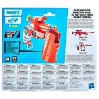 Pistol automat de jucărie Hasbro Nerf Fortnite Flare F3368 8+/ Săgeți/ Orange photo 6