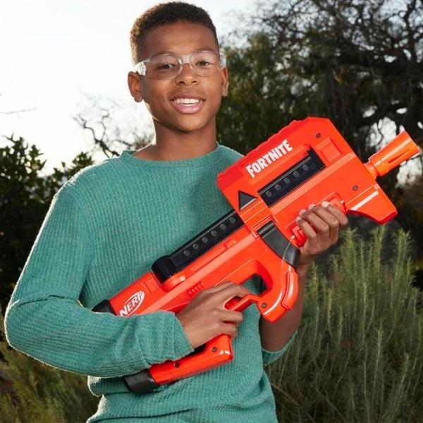 Pistol automat de jucărie Hasbro Nerf Fortnite Compact SMG F4106 8+/ Săgeți/ Red photo 4