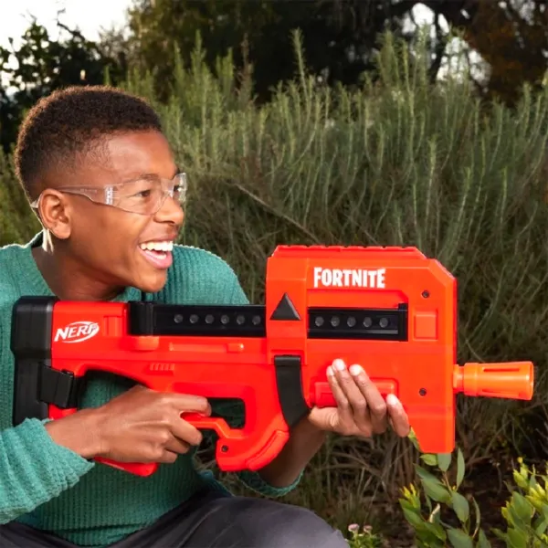 Pistol automat de jucărie Hasbro Nerf Fortnite Compact SMG F4106 8+/ Săgeți/ Red photo 5