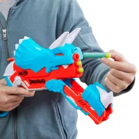 Pistol automat de jucărie Hasbro Nerf Tricerablast F0803 8+/ Săgeți/ Blue photo 5
