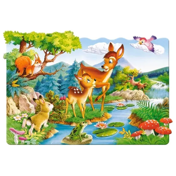 Puzzle 2D Castorland Maxi - Little Deer 3+/ Numărul de piese: 20 photo 2