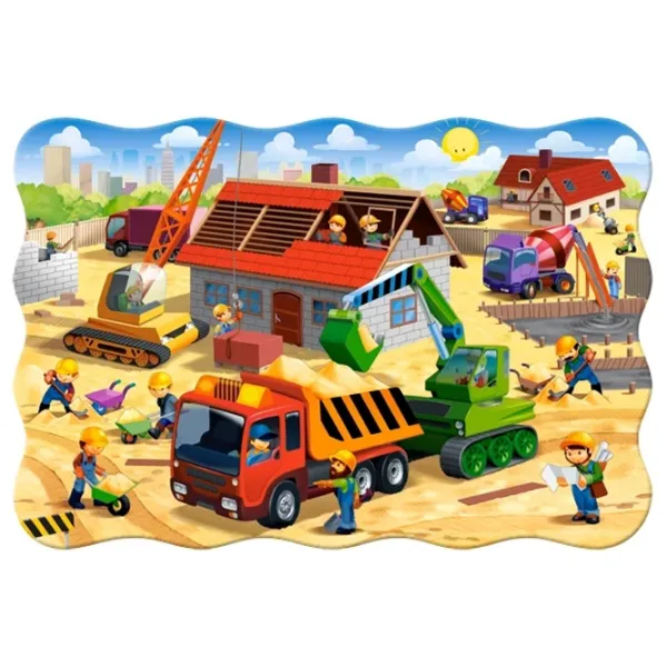 Пазл 2D Castorland Maxi - House in Construction 3+/ Количество деталей: 20 photo 2