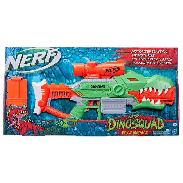 Игрушечный автомат Hasbro Nerf DinoSquad Rex-Rampage F0807 8+/ Стрел/ Оранжевый photo 2