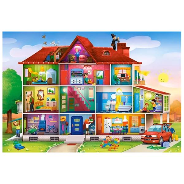 Puzzle 2D Castorland Maxi - House Life 4+/ Numărul de piese: 40 photo 2