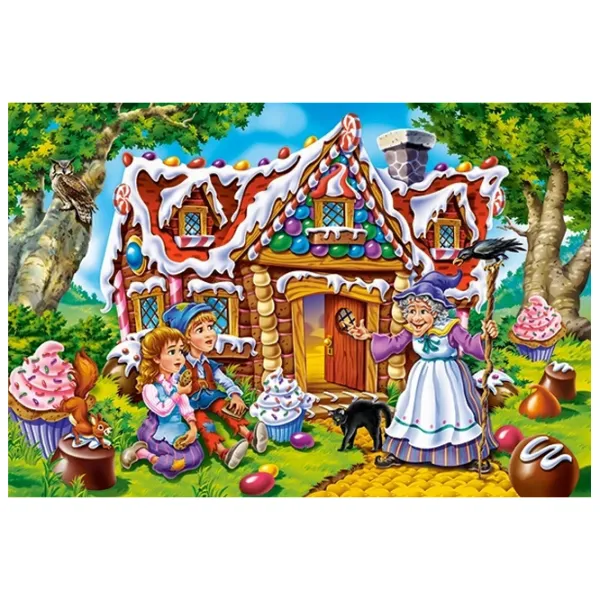 Puzzle 2D Castorland Maxi - Hansel and Gretel 4+/ Numărul de piese: 40 photo 2
