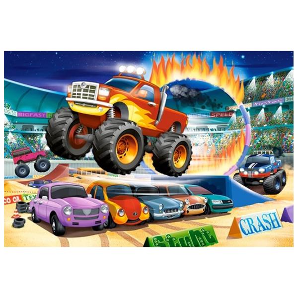Puzzle 2D Castorland Maxi - Jumping Monster Truck 4+/ Numărul de piese: 40 photo 2