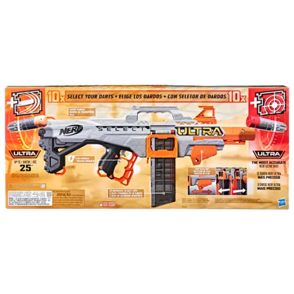 Pistol automat de jucărie Hasbro Nerf Ultra Platinum Select F0959 8+/ Săgeți/ White photo 3