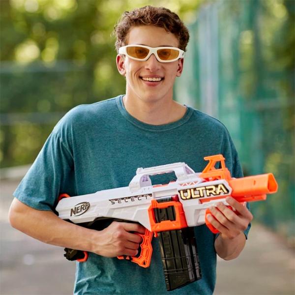 Pistol automat de jucărie Hasbro Nerf Ultra Platinum Select F0959 8+/ Săgeți/ White photo 5