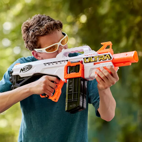Pistol automat de jucărie Hasbro Nerf Ultra Platinum Select F0959 8+/ Săgeți/ White photo 6